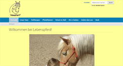 Desktop Screenshot of lebenspferd.de