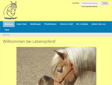 Tablet Screenshot of lebenspferd.de